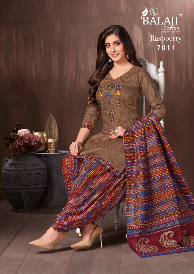 Balaji Cotton Raspberry Vol 7 Pure Cotton Patiyala Style Party Wear Salwar Suits