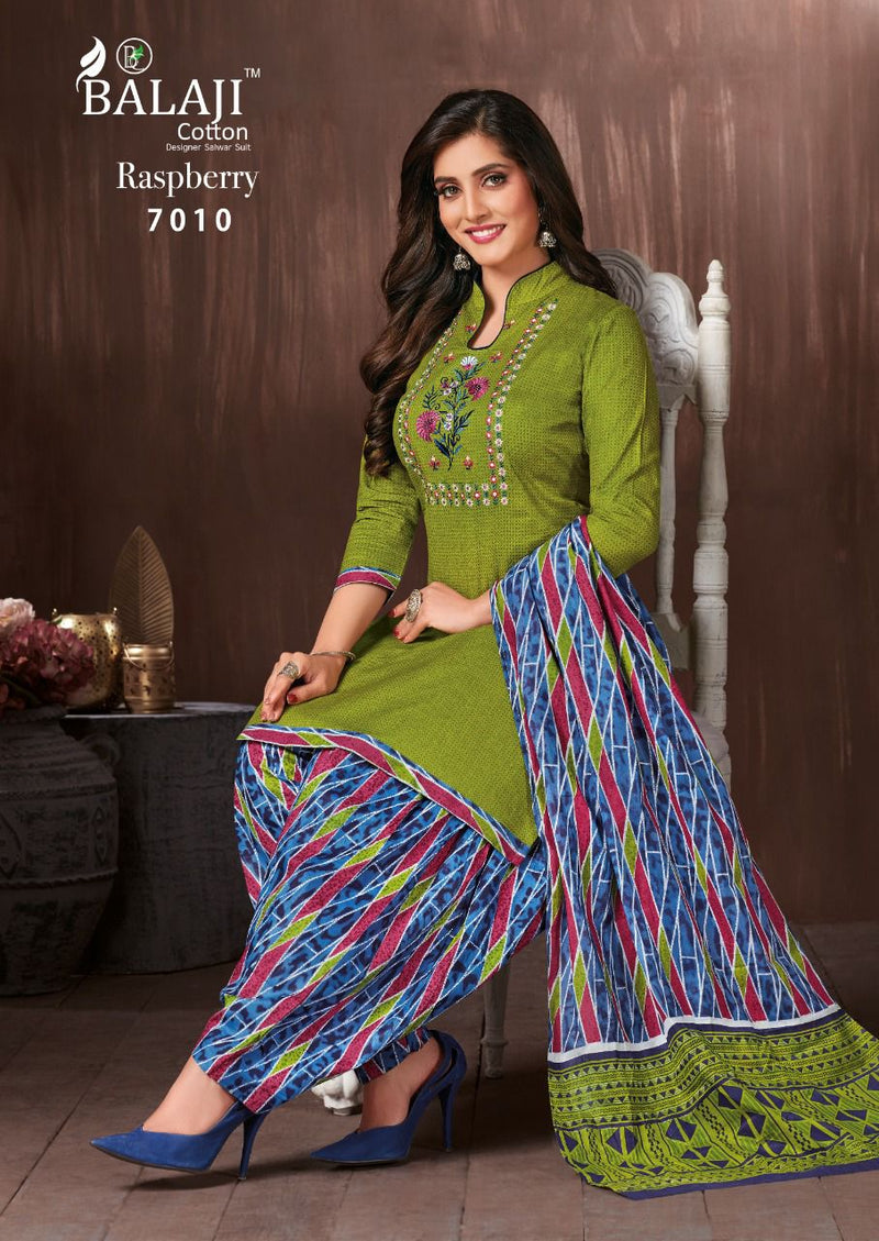 Balaji Cotton Raspberry Vol 7 Pure Cotton Patiyala Style Party Wear Salwar Suits