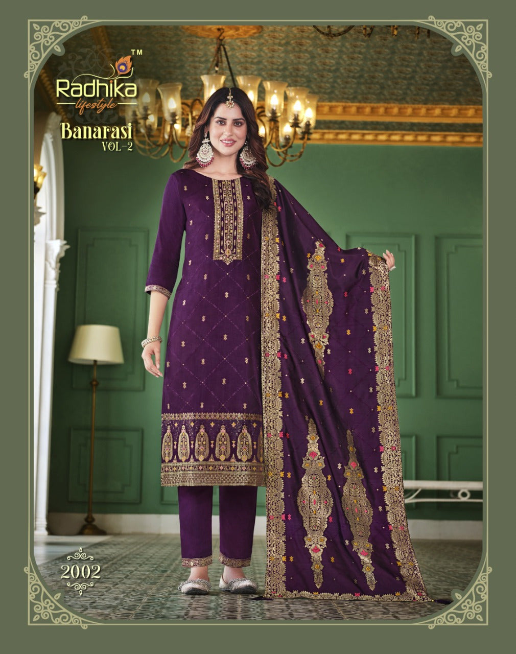 Radhika Lifestyle Banarasi Vol 2 Silk With Beautiful Work Stylish Designer Festive Wear Salwar Kameez