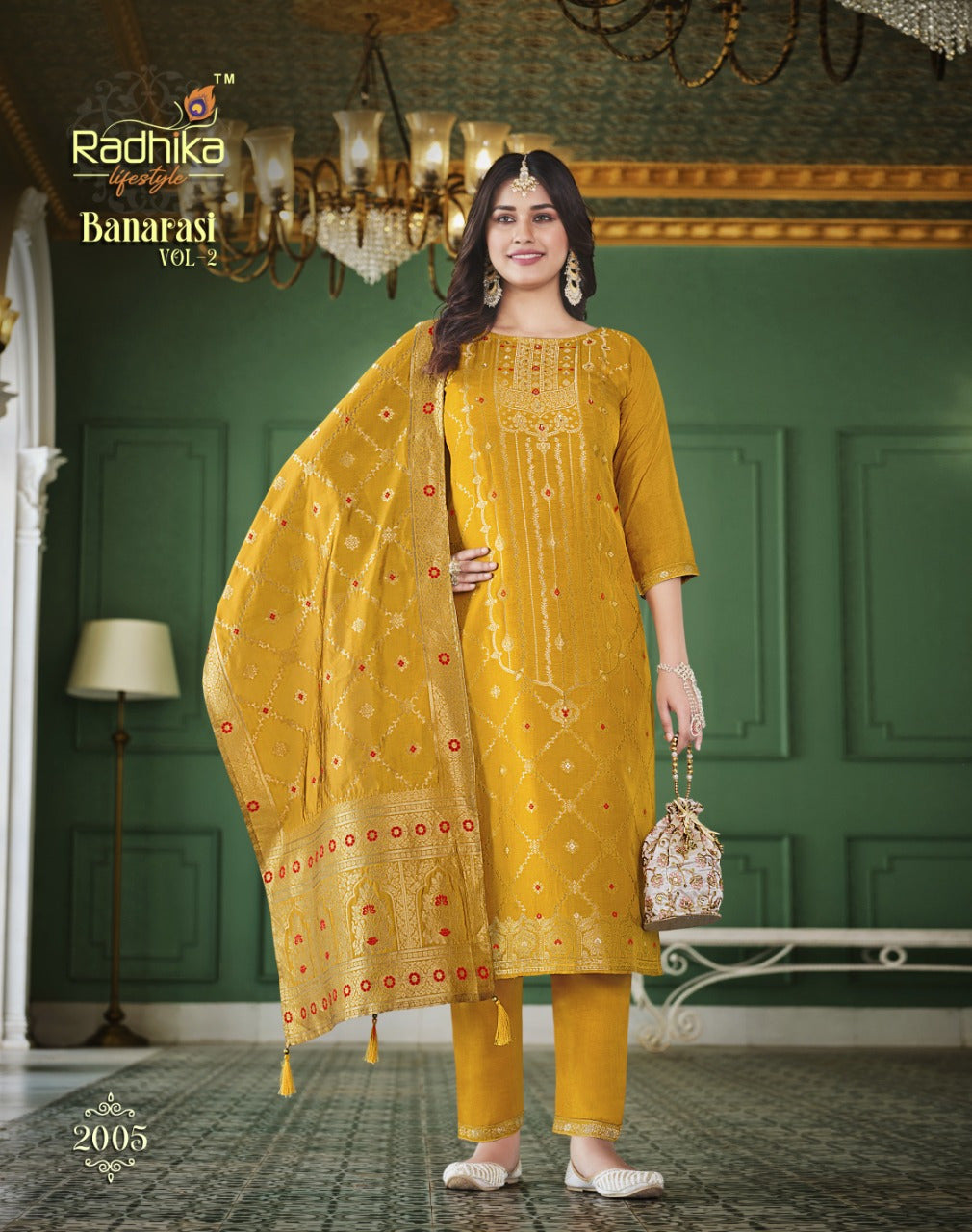 Radhika Lifestyle Banarasi Vol 2 Silk With Beautiful Work Stylish Designer Festive Wear Salwar Kameez