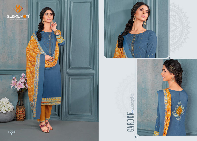 Suryajyoti Bandhej Vol 1 Satin Cotton Printed Party Wear Salwar Suits