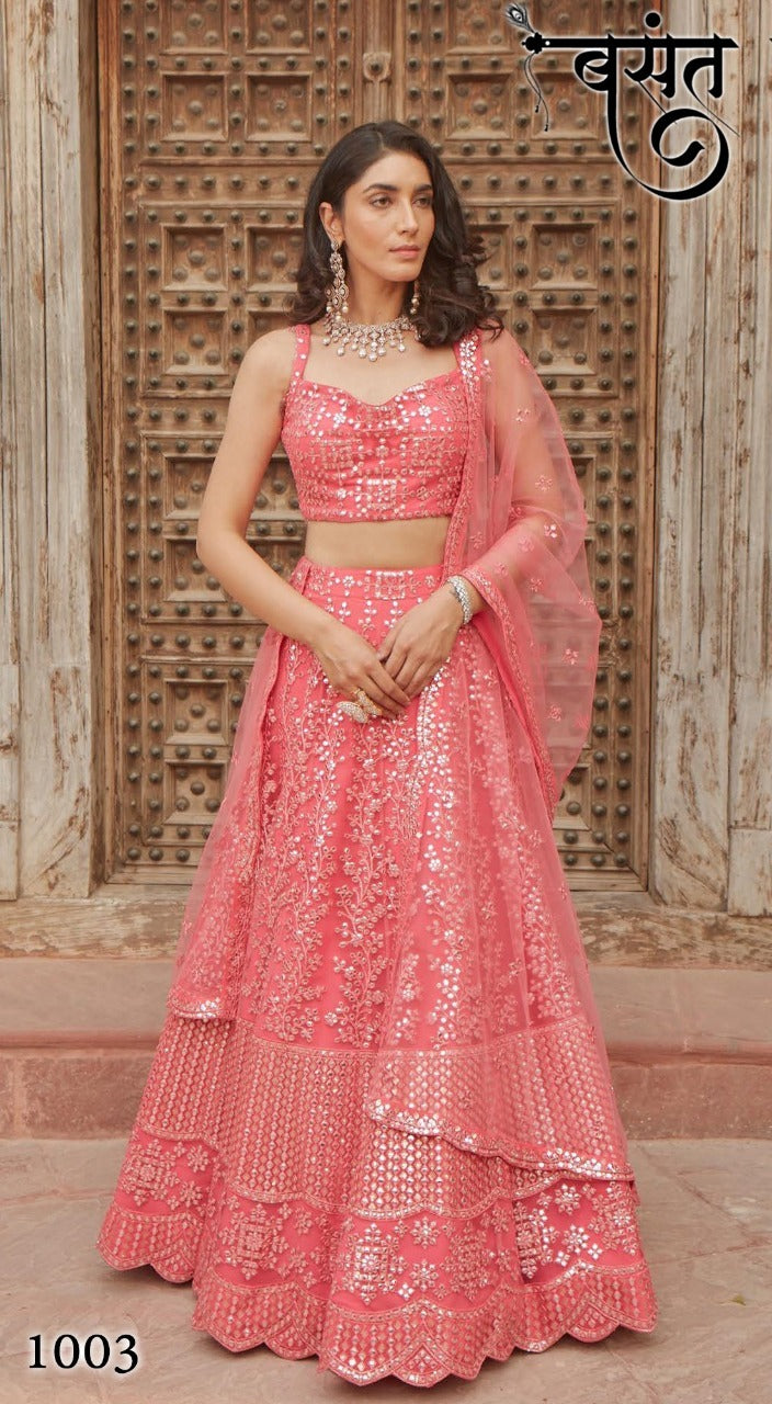 Basant Organza Silk Bridal Wear Salwar Suit