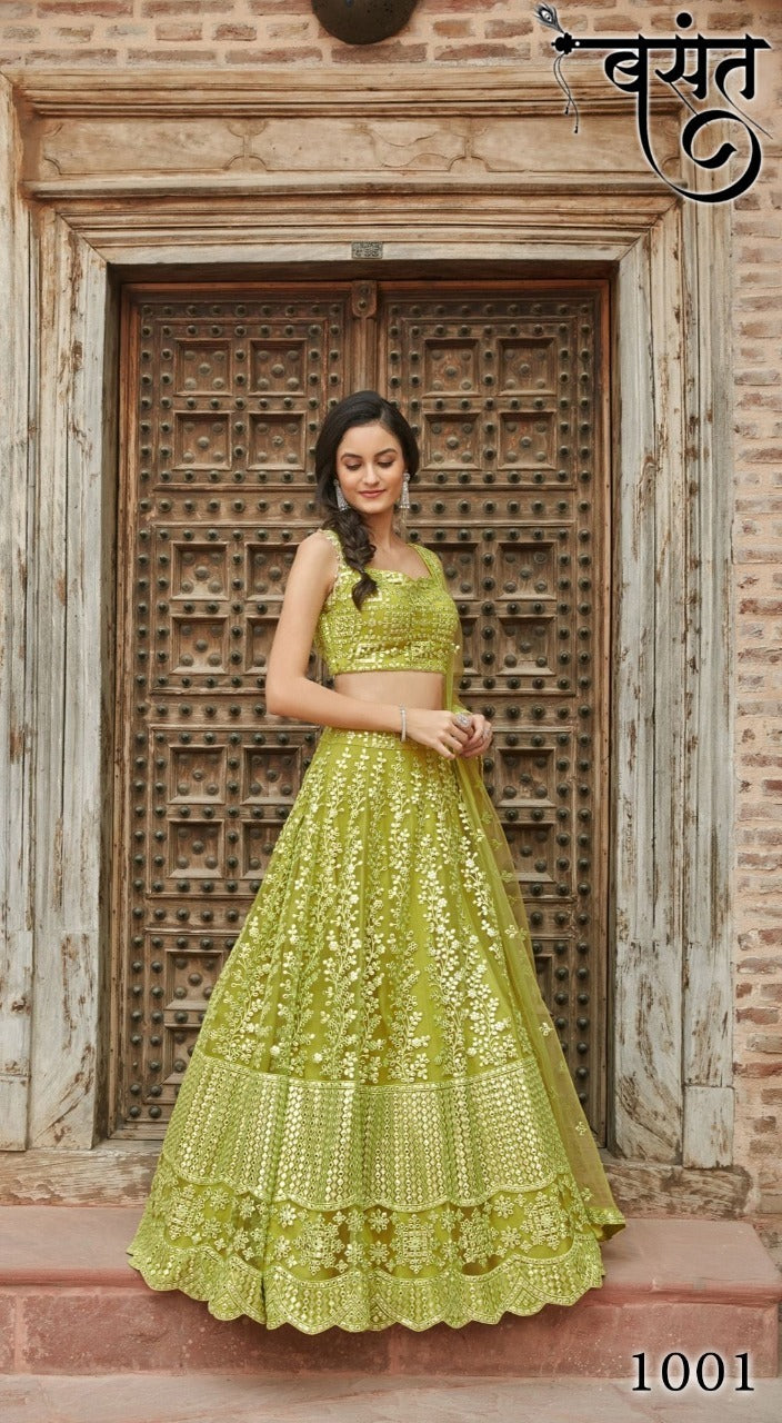 Basant Organza Silk Bridal Wear Salwar Suit