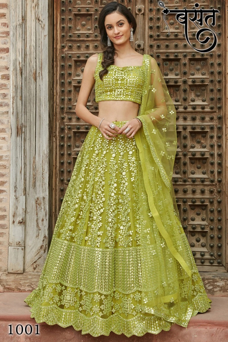 Basant Organza Silk Bridal Wear Salwar Suit