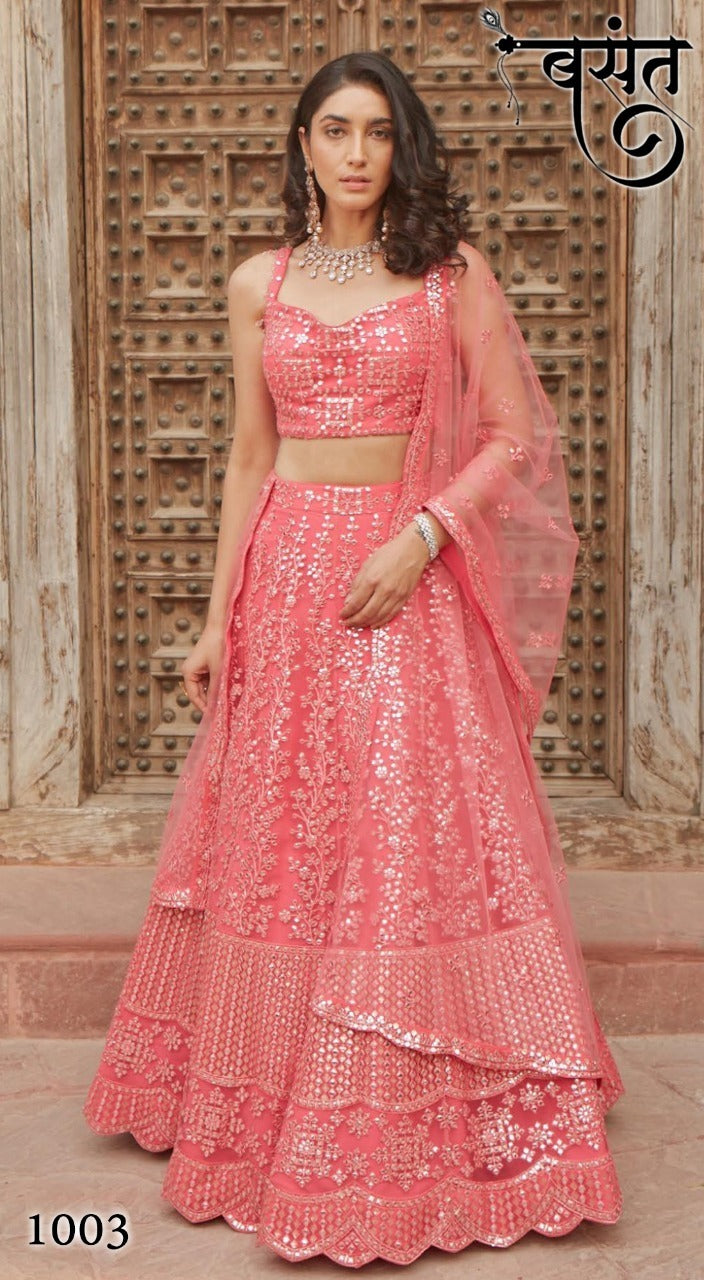 Basant Organza Silk Bridal Wear Salwar Suit