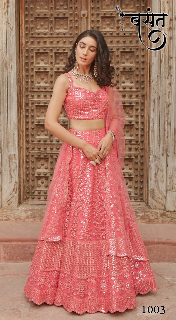 Basant Organza Silk Bridal Wear Salwar Suit