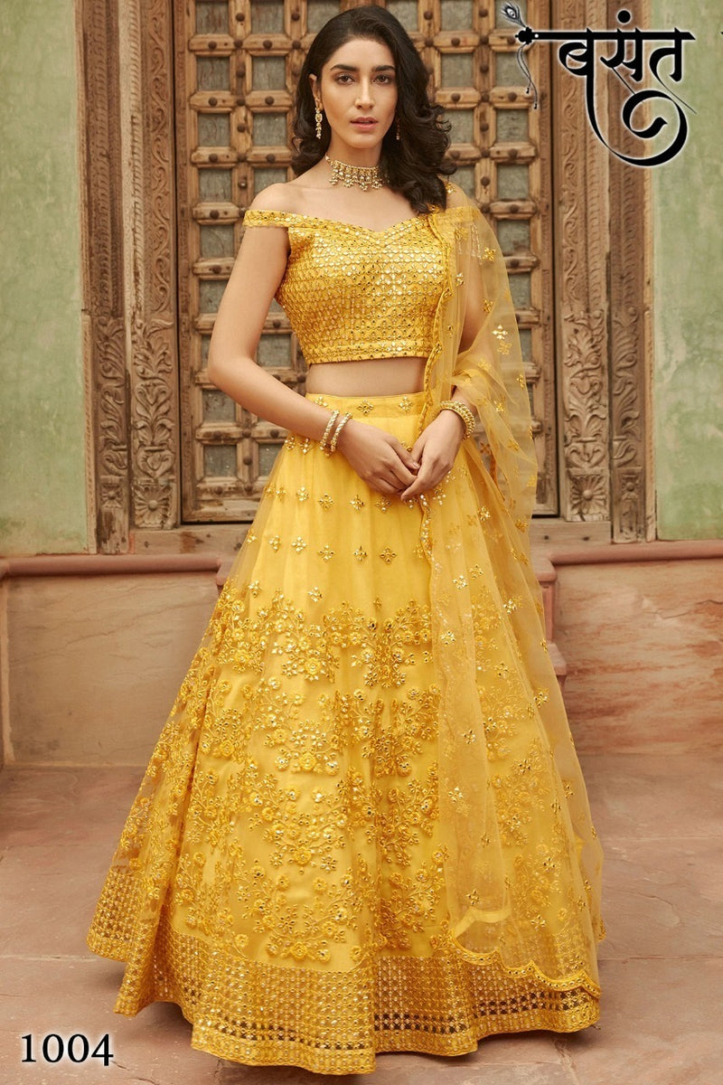 Basant Organza Silk Bridal Wear Salwar Suit