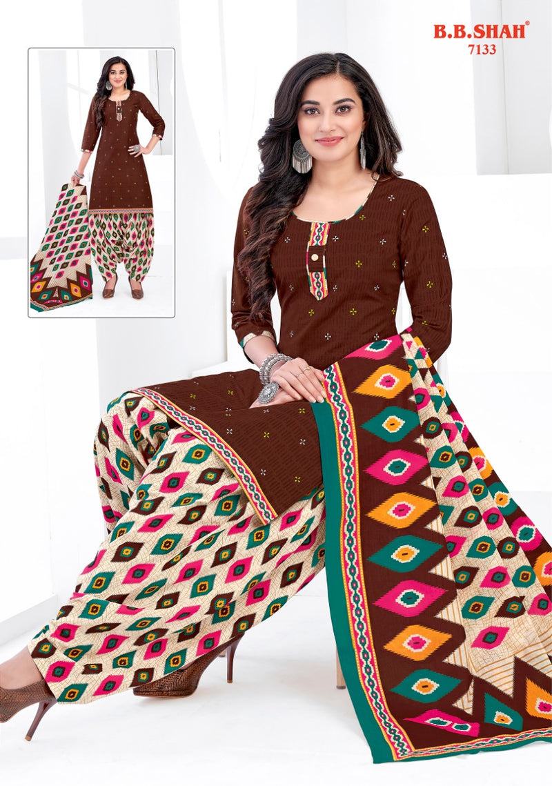 B B Shah Launch Nayraa Vol 1 Pure Cotton Printed Patiyala Style Designer Regular Wear Salwar Kameez