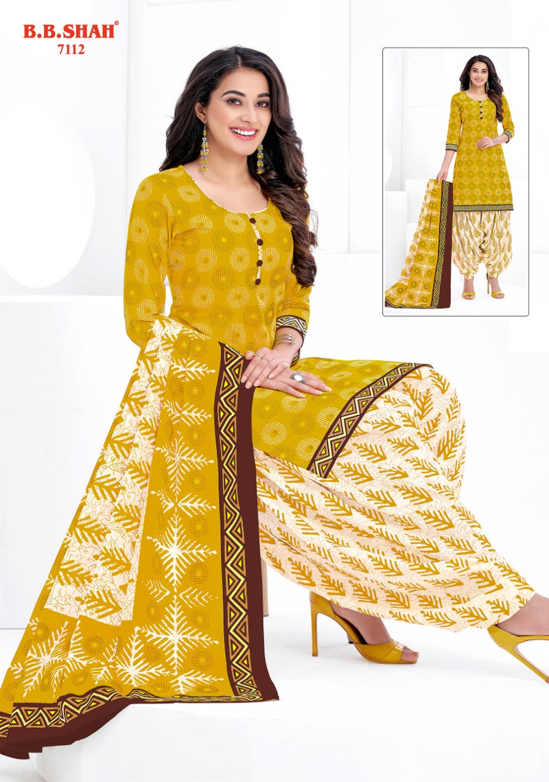 B B Shah Launch Nayraa Vol 1 Pure Cotton Printed Patiyala Style Designer Regular Wear Salwar Kameez