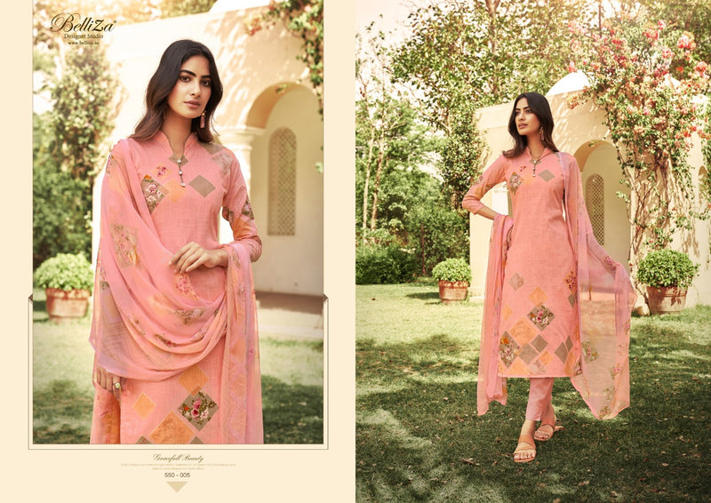 Belliza Designer Studio Glory Pure Cotton Linen Festive Wear Salwar Suits