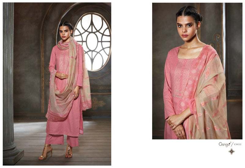 Ganga Suit Caleo  Stylish Embroidery Designer Salwar Suit