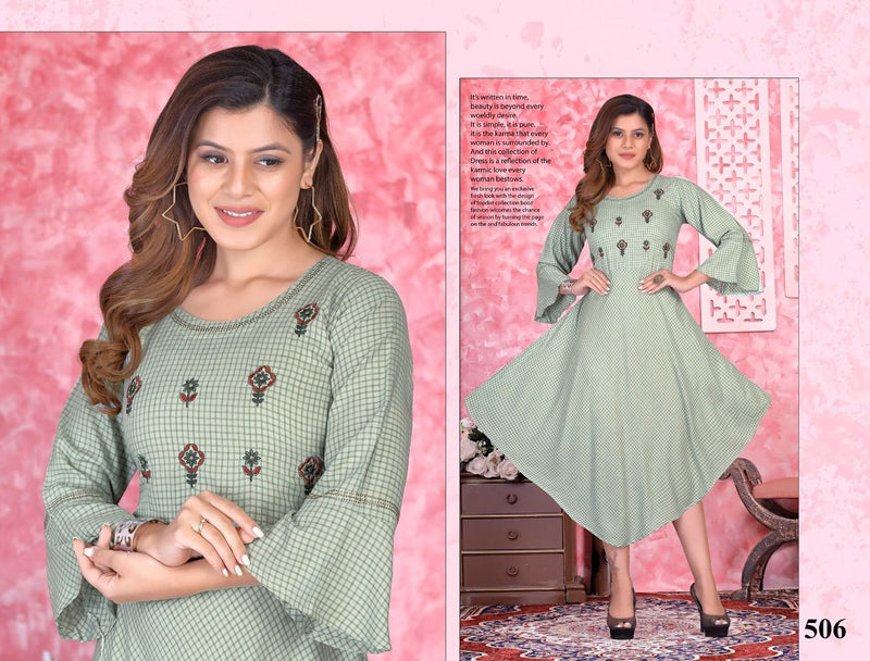 Beauty Queen Canty Vol 1 Rayon Fancy Party Wear Embroidered Kurtis