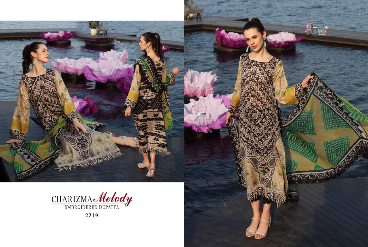 Shree Fabs Charizma Melody Cotton Printed Pakistani Style Party Wear Salwar Suits