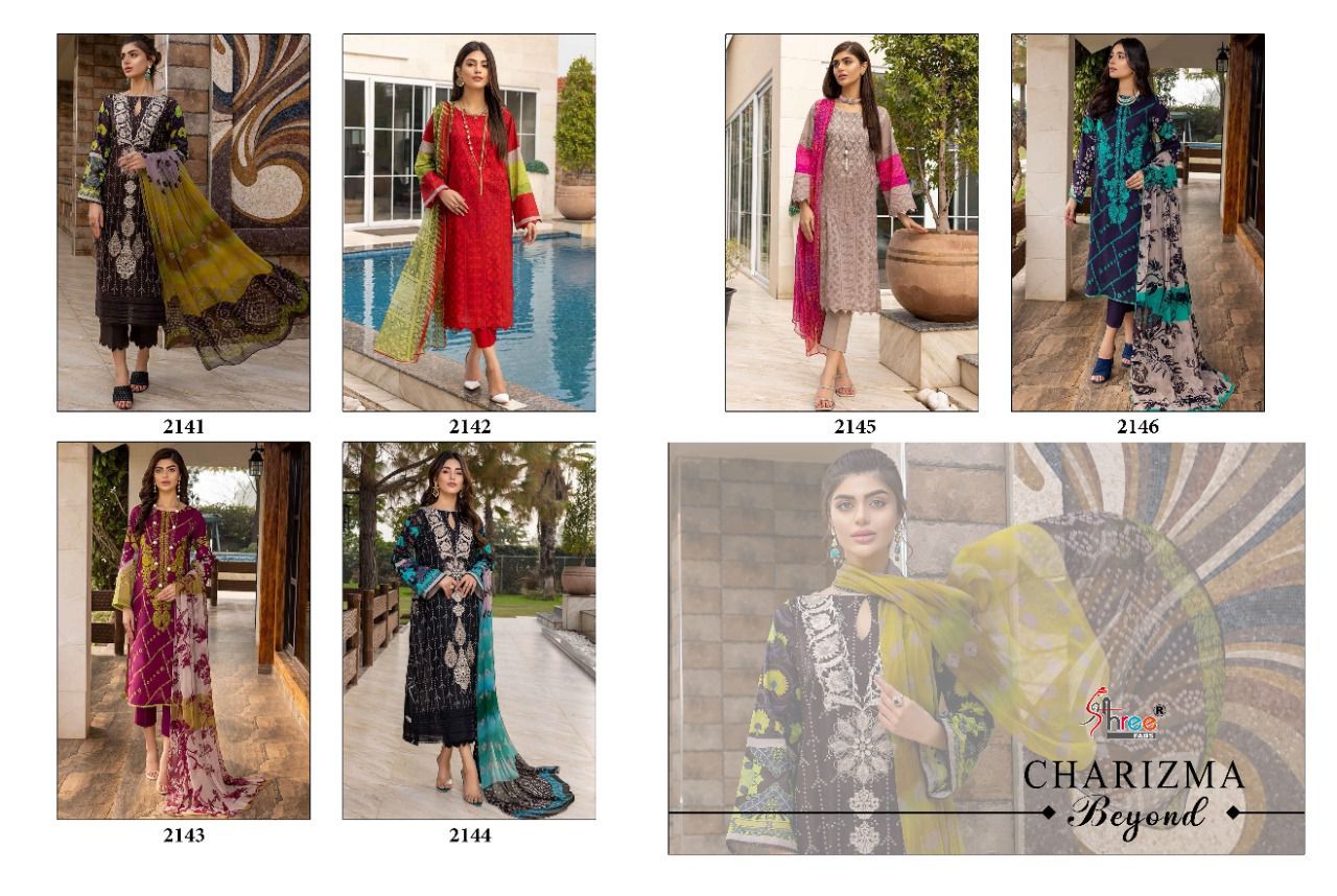 Shree Fabs Charizma Beyond Cotton Printed Pakistani Style Party Wear Salwar Suits