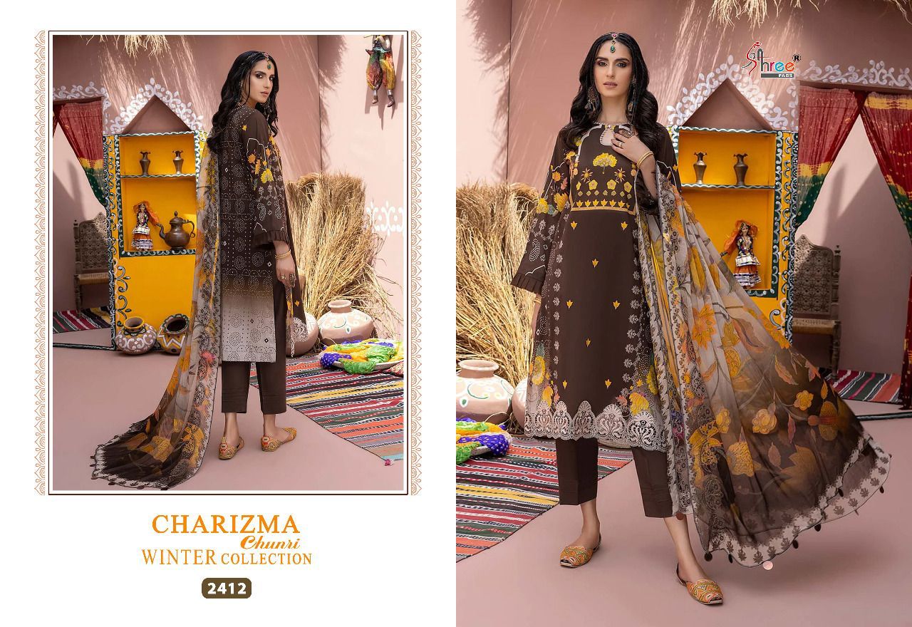 Shree Fabs Charizma Pashmina With Heavy Embroidery Work Stylish Designer Pakistani Salwar Kameez