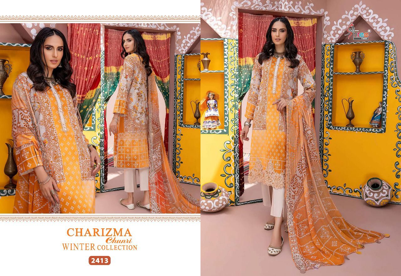 Shree Fabs Charizma Pashmina With Heavy Embroidery Work Stylish Designer Pakistani Salwar Kameez