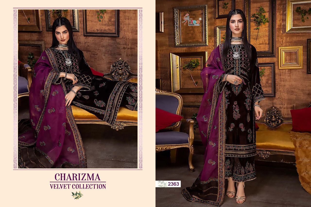 Shree Fabs Charizma Collection With Heavy Embroidery Work Stylish Designer Pakistani Party Wear Salwar Kameez