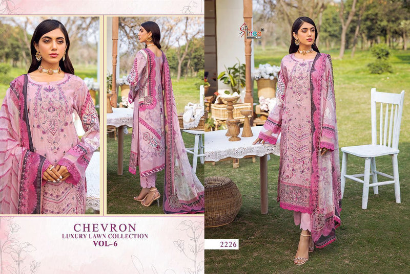 Shree Fabs Chevron Luxury Luxury Lawn Collection Vol 6 Lawn Cotton Pakistani Style Festive Wear Salwar Suits