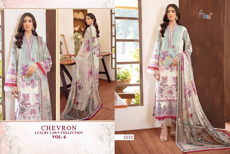 Shree Fabs Chevron Luxury Luxury Lawn Collection Vol 6 Lawn Cotton Pakistani Style Festive Wear Salwar Suits