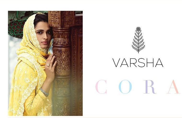 Varsha Cora Cotton Embroidered Party Wear Salwar Suits