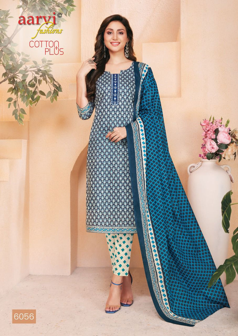 Aarvi Fashion Cotton Plus Cambric Cotton Printed Festive Wear Salwar Suits