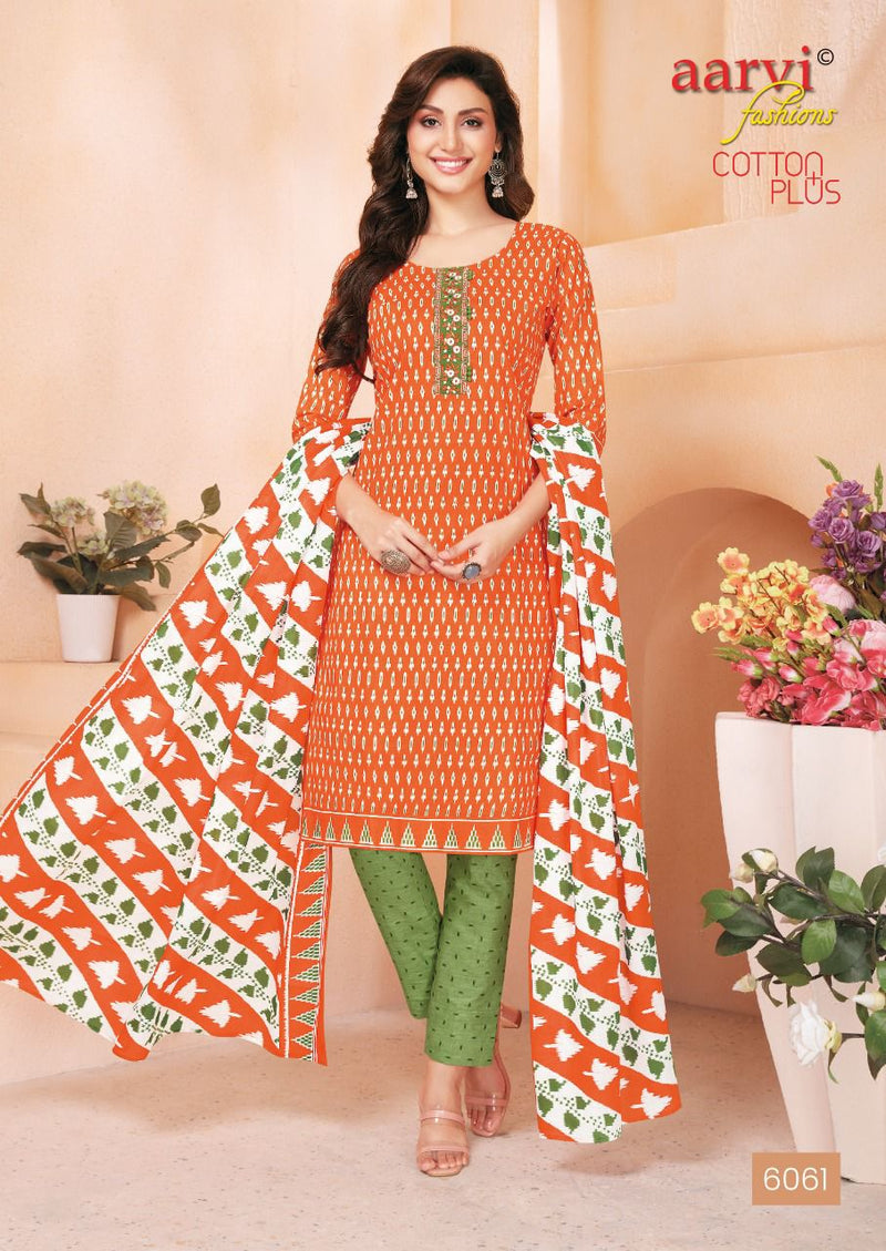 Aarvi Fashion Cotton Plus Cambric Cotton Printed Festive Wear Salwar Suits