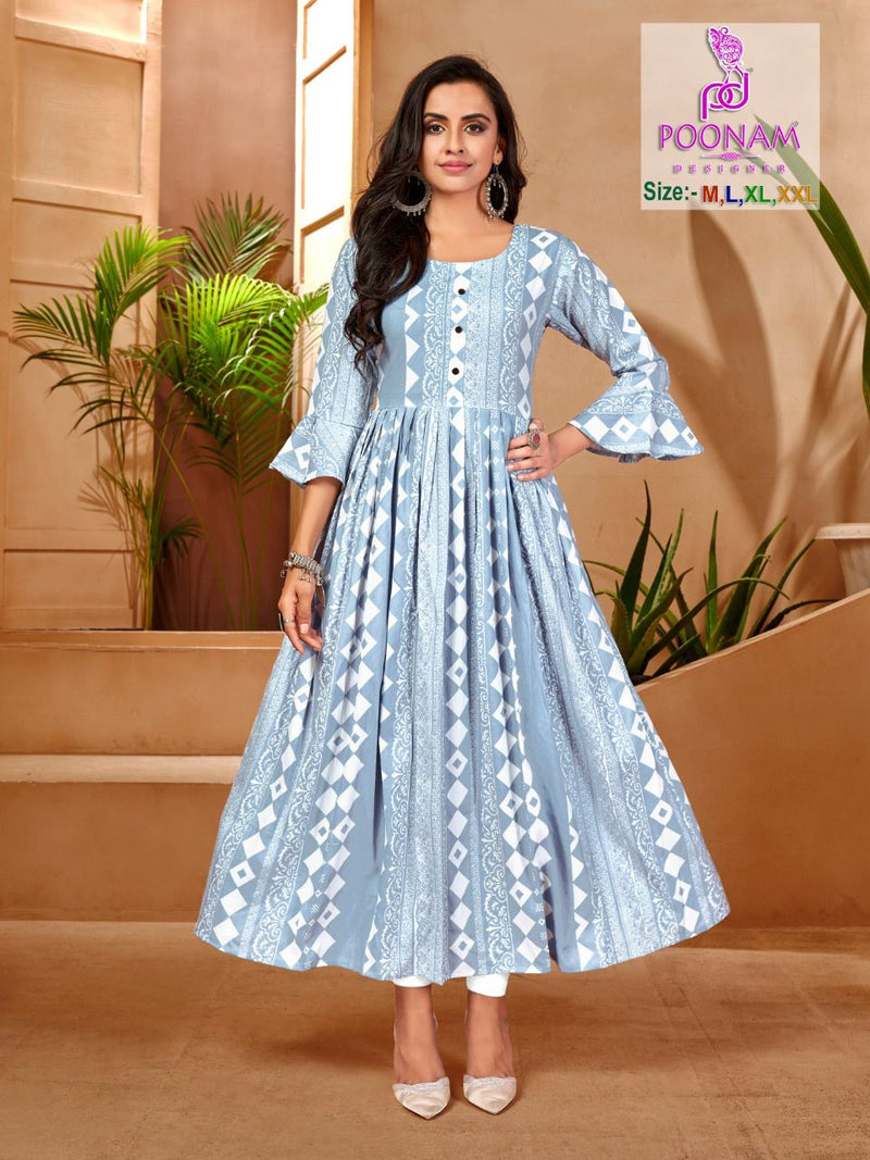 Long party wear outlet kurtis