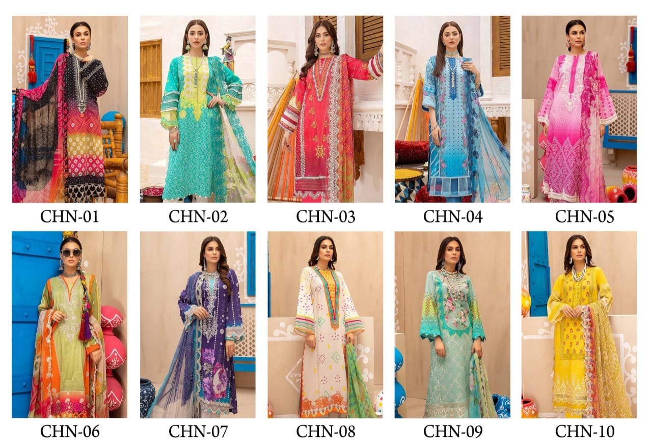 Chazima Signature Chunari Pure Cotton Daily Wear Salwar Suit