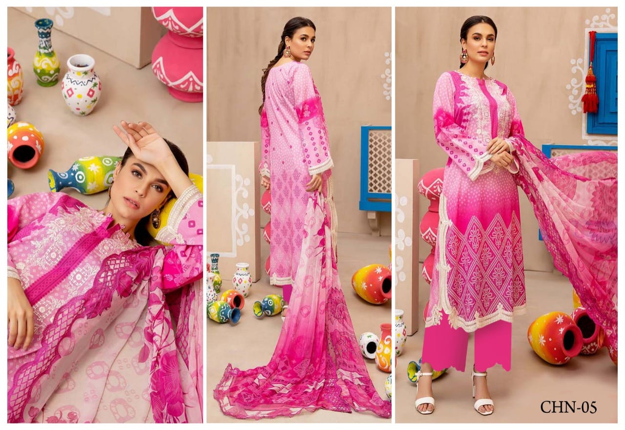 Chazima Signature Chunari Pure Cotton Daily Wear Salwar Suit