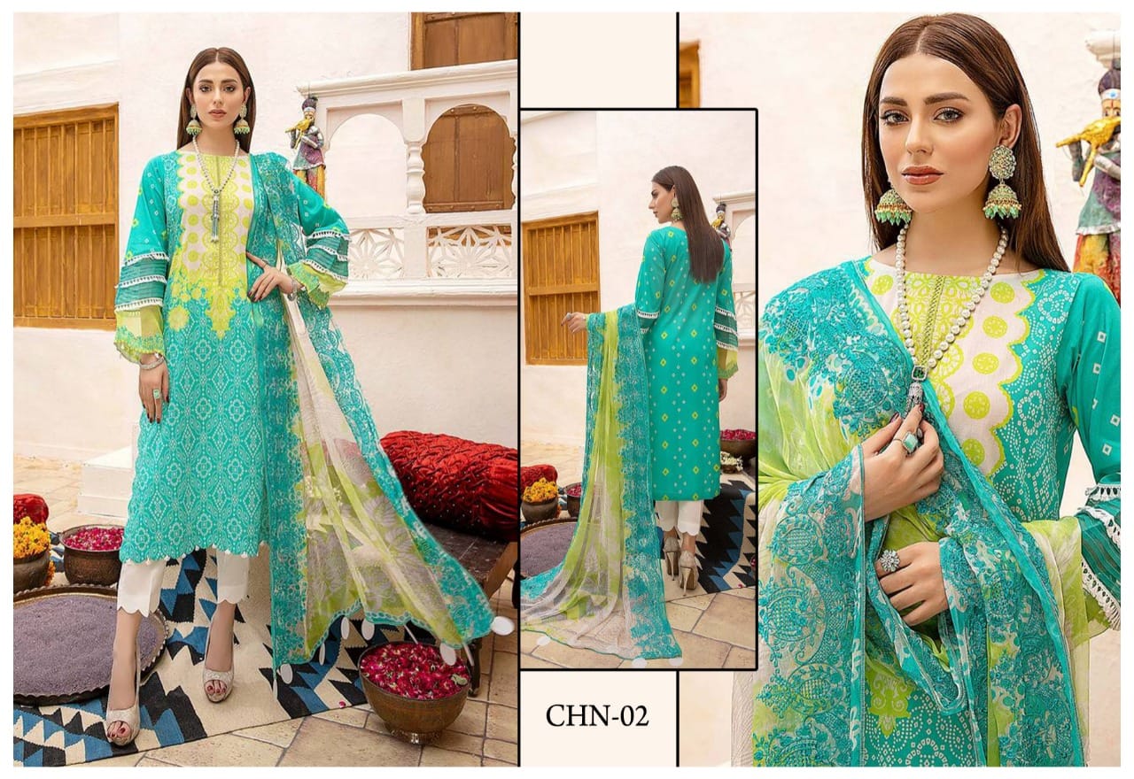 Chazima Signature Chunari Pure Cotton Daily Wear Salwar Suit