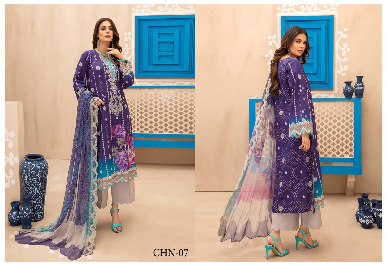 Chazima Signature Chunari Pure Cotton Daily Wear Salwar Suit