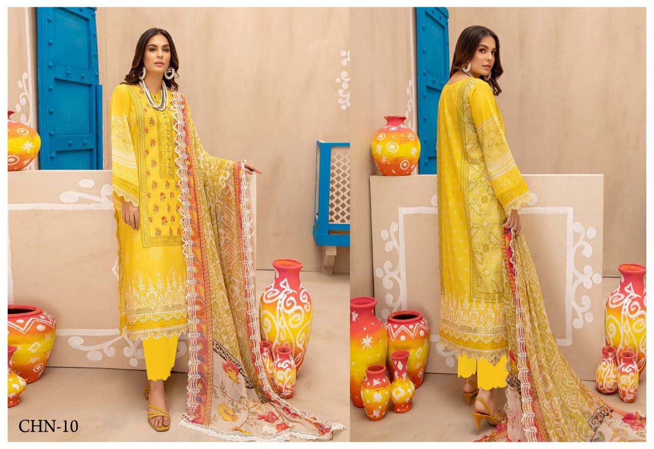 Chazima Signature Chunari Pure Cotton Daily Wear Salwar Suit