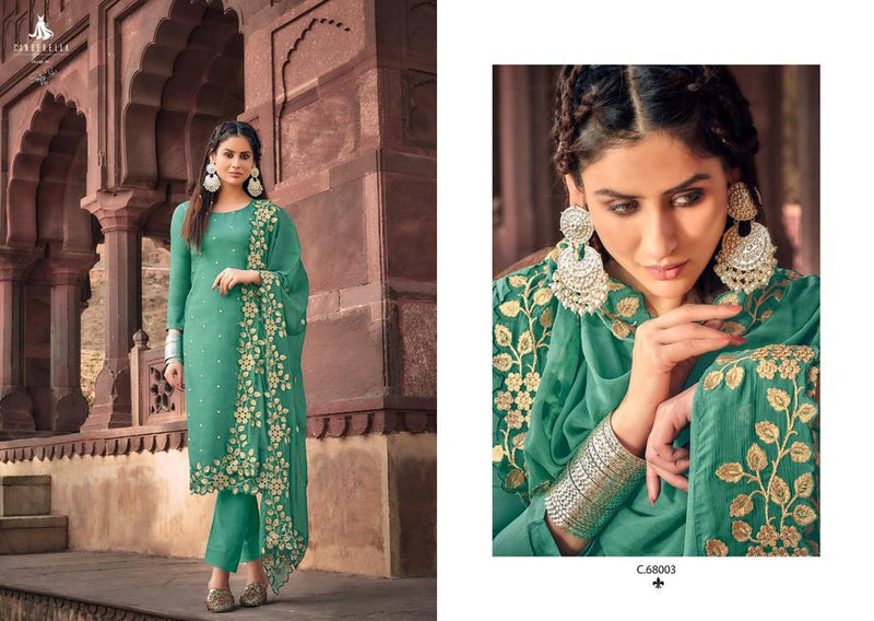 Cinderella Launch Reem Uppada Silk With Heavy Embroidery Work Exclusive Designer Fancy Salwar Kameez