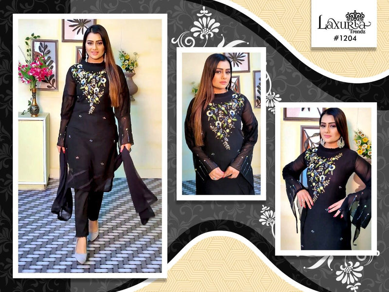 Lazuria Trendz Dno 1204 Georgette With Heavy Embroidery Work Stylish Designer Fancy Pret Kurti