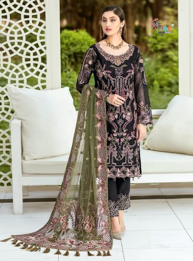 Shree Fabs Dno 1901 Georgette With Fancy Beautiful Embroidery Work Stylish Designer Salwar Kameez