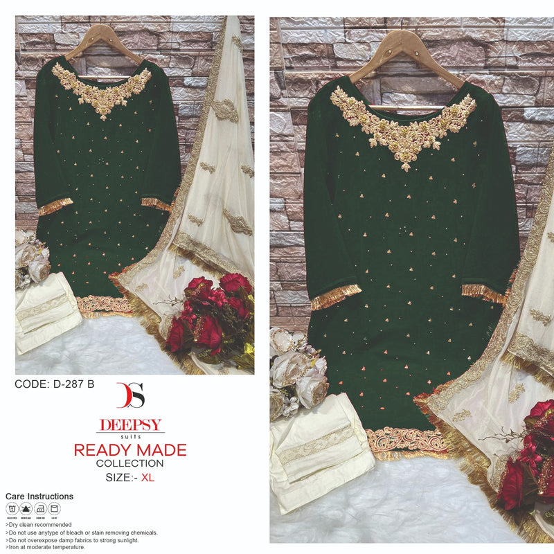 Deepsy Suits Dno D 287 B Georgette With Heavy Embroidery Work Stylish Designer Party Wear Pret Kurti