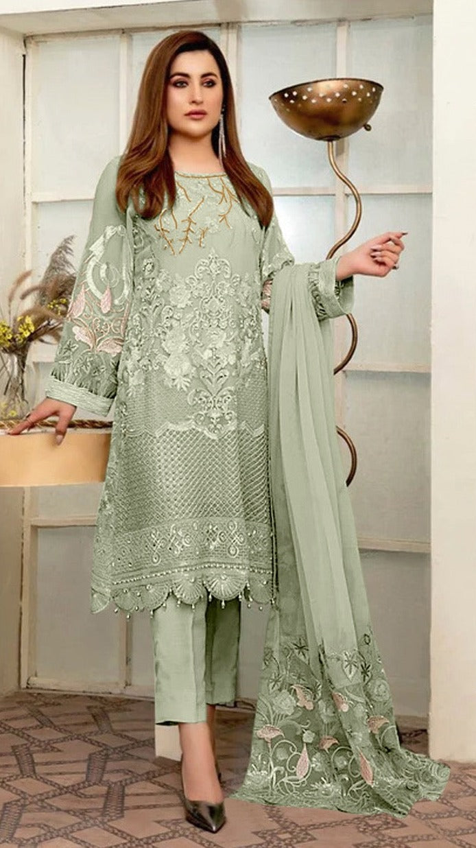 Deepsy Suit Dno 217 Georgette With Heavy Embroidery work Stylish Designer Pakistani Salwar Kameez