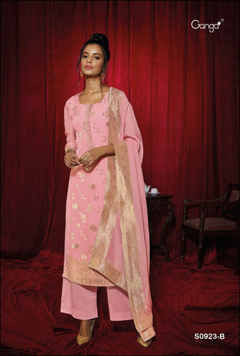 Ganga Demi Organza Embroidered Party Wear Salwar Kameez