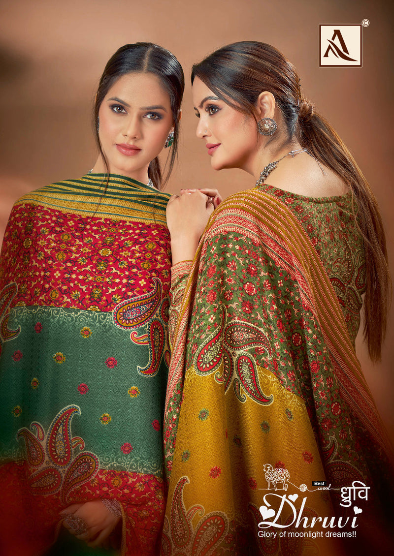 Alok Suit Dhruvi Pashmina Fancy With Heavy Embroidery Work Stylish Designer Casual Wear Salwar Kameez