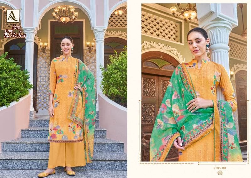 Alok Suits Disha Pure  Self Weaving Pattern Digital Print Stylish Designer Partywear Salwar Kameez