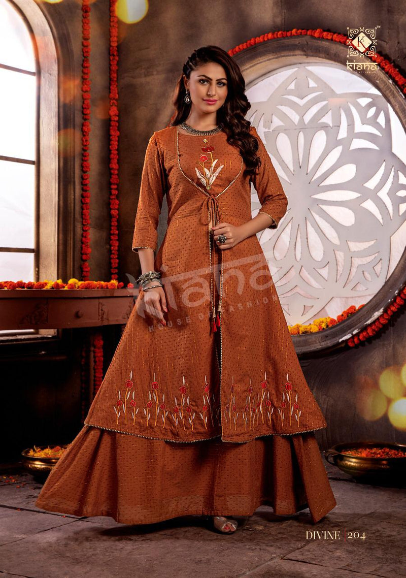 Kiana House Of Fashion Divine Vol 2 Mal Lurex Festive Designer Indo Western