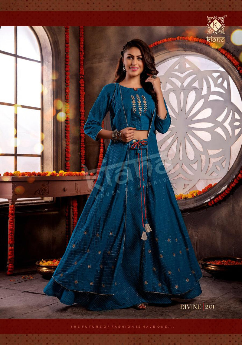 Kiana House Of Fashion Divine Vol 2 Mal Lurex Festive Designer Indo Western