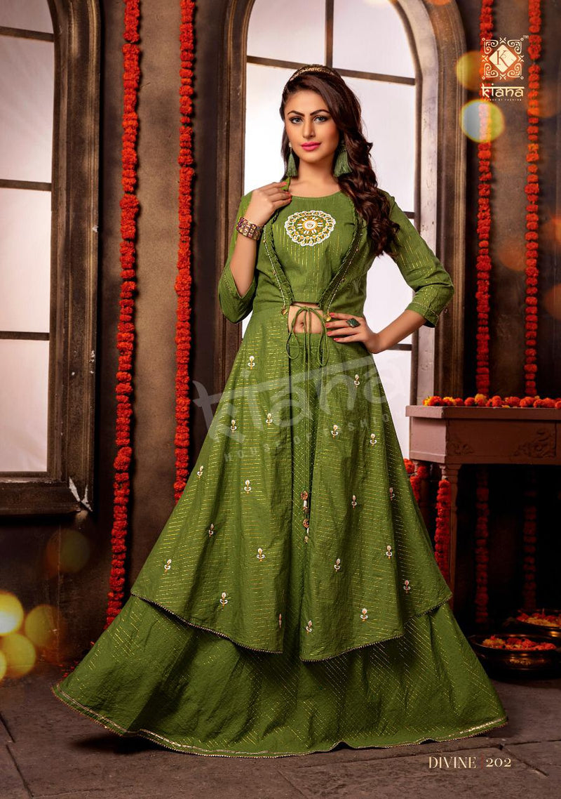 Kiana House Of Fashion Divine Vol 2 Mal Lurex Festive Designer Indo Western