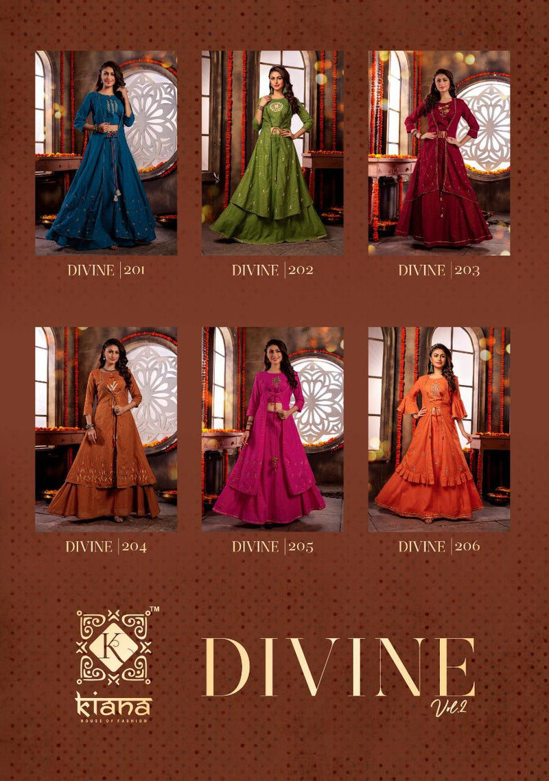 Kiana House Of Fashion Divine Vol 2 Mal Lurex Festive Designer Indo Western