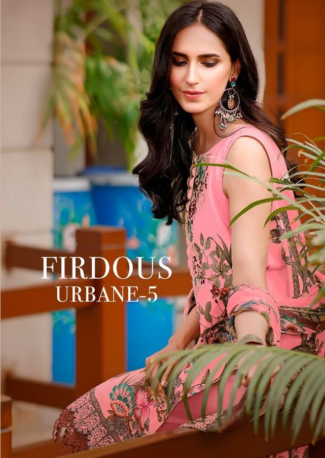 Deepsy Suit Firdous Urbane Vol 5 Pure Cotton Print Casual Wear Pakistani Suit