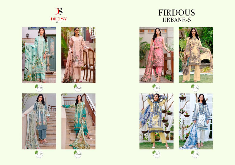 Deepsy Suit Firdous Urbane Vol 5 Pure Cotton Print Casual Wear Pakistani Suit