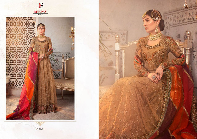 Deepsy Suit Maria B Embroidered Vol 21 Georgette Embroidered Work Salwar Kameez