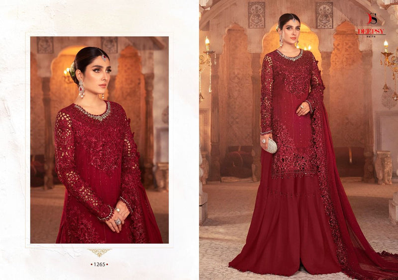 Deepsy Suit Maria B Embroidered Vol 21 Georgette Embroidered Work Salwar Kameez