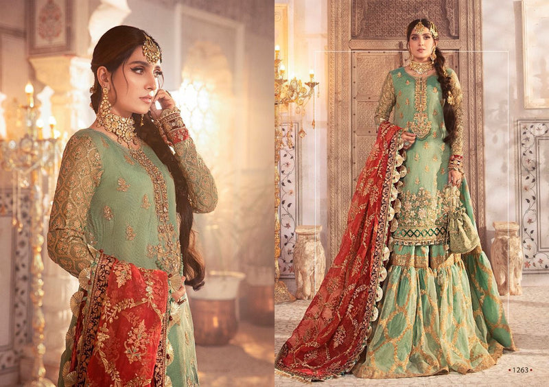 Deepsy Suit Maria B Embroidered Vol 21 Georgette Embroidered Work Salwar Kameez