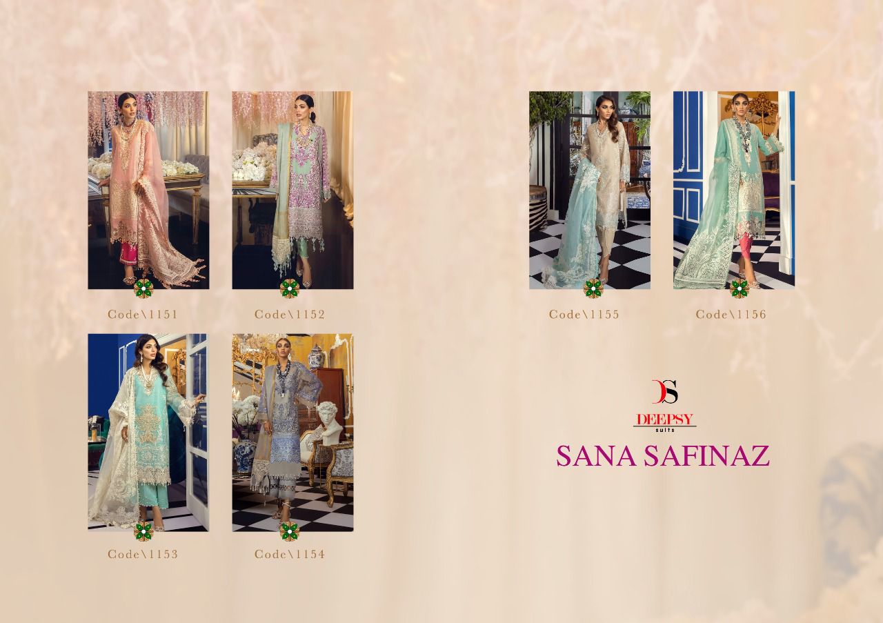 Deepsy Suit Sana Safinaz Muzlin Premium Cotton Print With Embroidered Work Salwar Suit